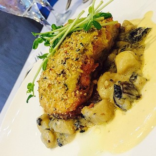 Pinenuts encrusted Chilean seabass gnocchi Nyerere blanc sauce - 位於Kaluangan的Olio! Fine Dining Restaurant (Kaluangan) | 宿霧