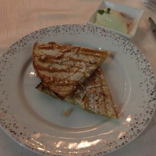 Apple Tart With Vanilla Ice Cream - Marina Bay / Sky On 57 (Marina Bay)|Singapore