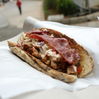 BBQ pulled pork sandwich with - Puri Indah's Big Bad Wolf BBQ Sandwich (Puri Indah)|Jakarta