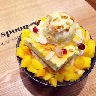 Mango Cheesecake Bingsu - Somerset's O'ma Spoon Korean Dessert Cafe (Somerset)|Singapore
