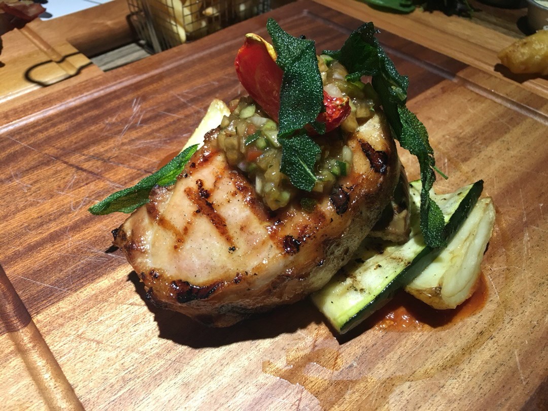 grilled pork loin