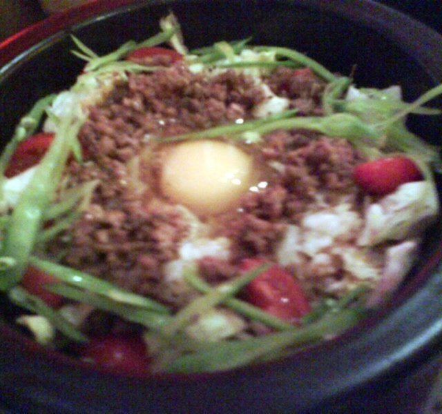 石锅烤牛肉饭