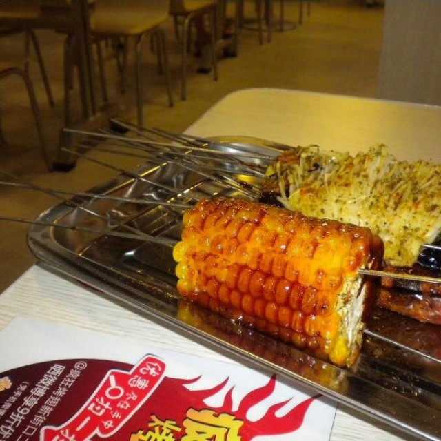 烤玉米