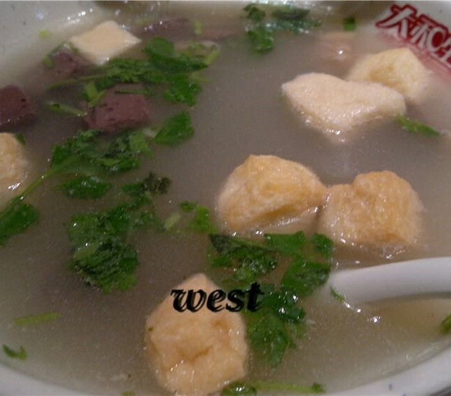 鸡鸭血汤