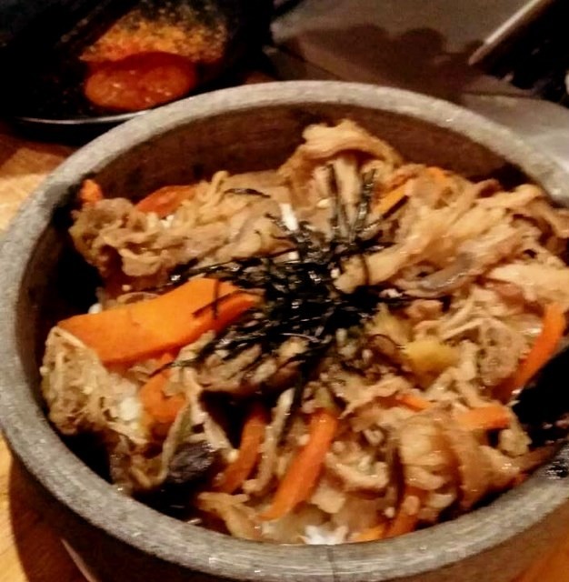 石锅牛肉拌饭