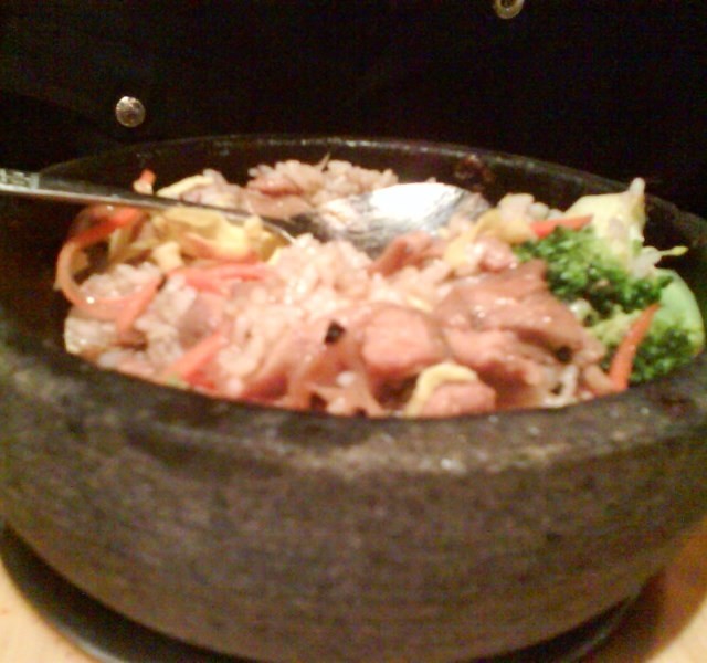 黑椒鸡肉石锅拌饭套餐