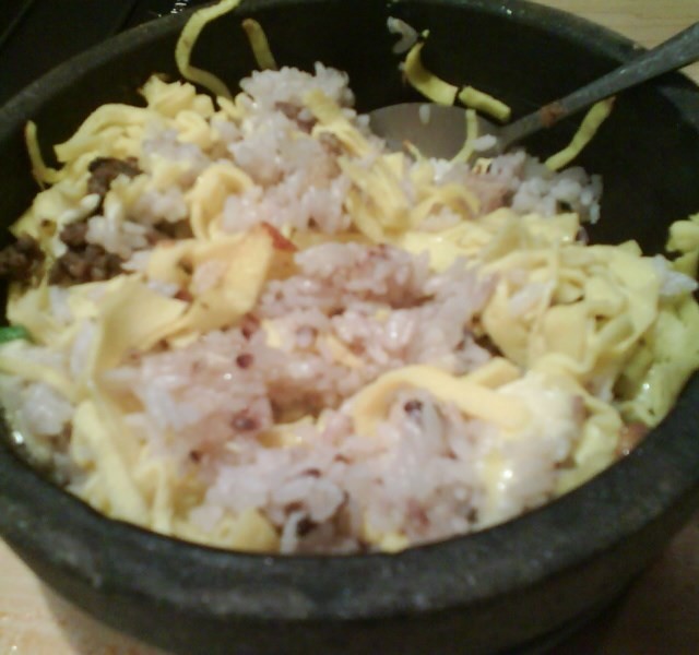 芝士牛肉石锅拌饭