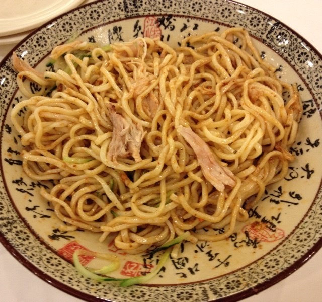 麻辣鸡丝面