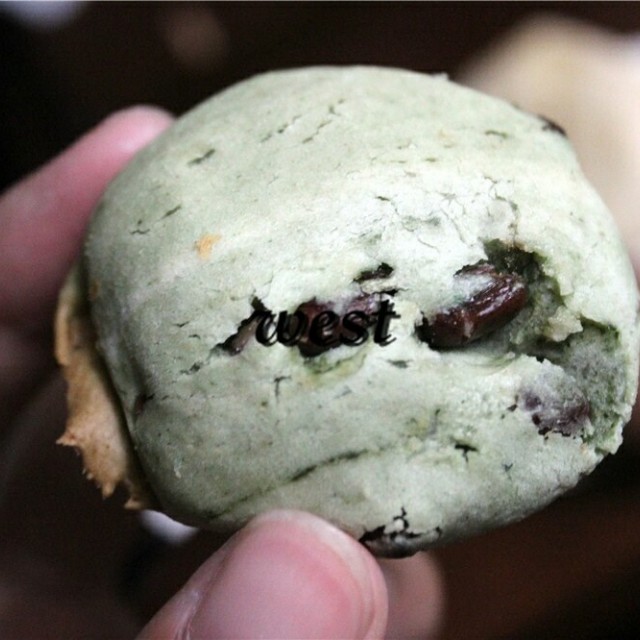 抹茶红豆麻薯