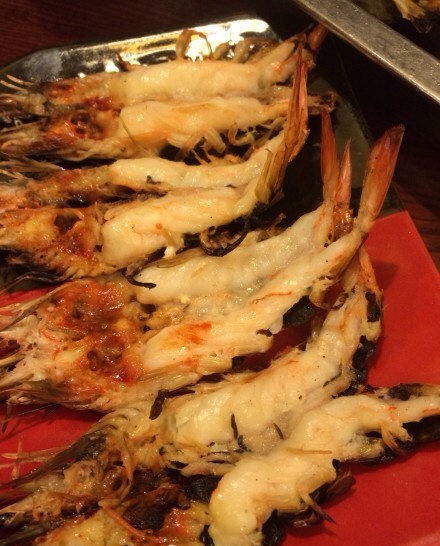 炭烧大青虾
