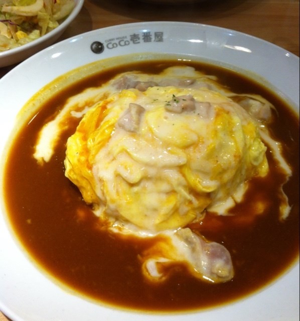 奶香鸡肉咖喱蛋包饭