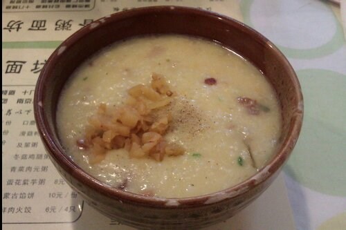 蛋黄烤鸭粥