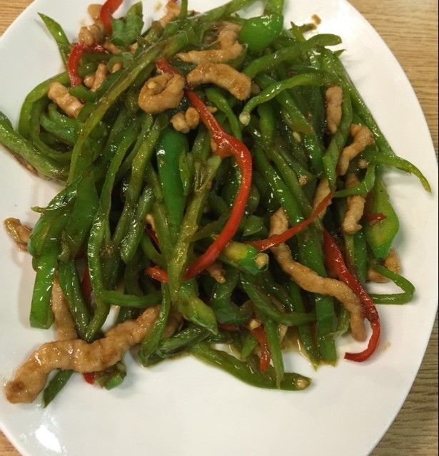 青椒炒肉丝