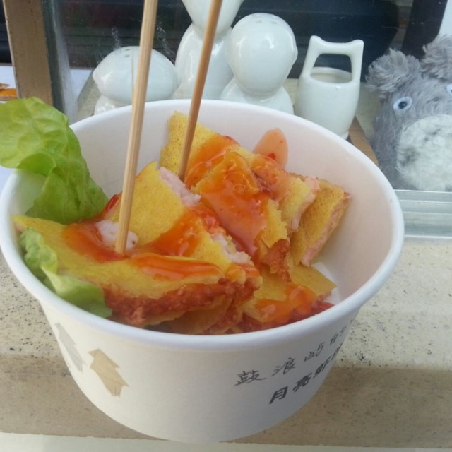 月亮虾饼