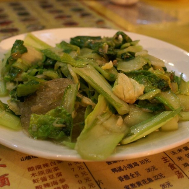 青菜炒粉丝