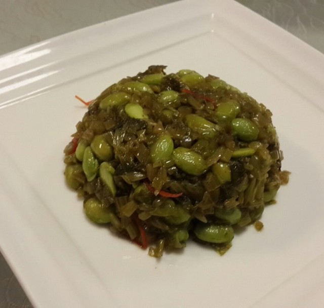 咸菜毛豆