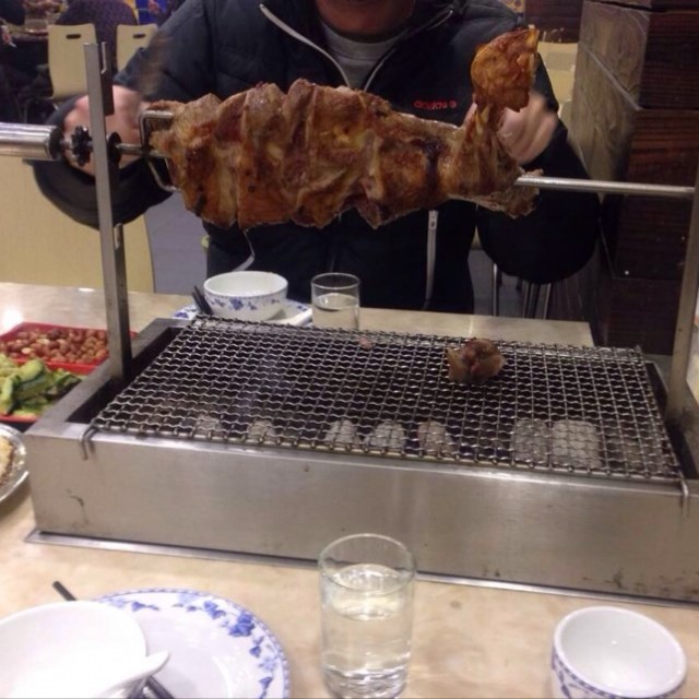 烤羊腿