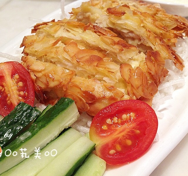 香脆杏仁芝士炸石斑