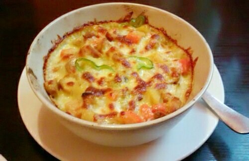咖喱鸡肉焗饭