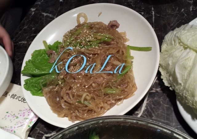猪颈肉炒粉丝