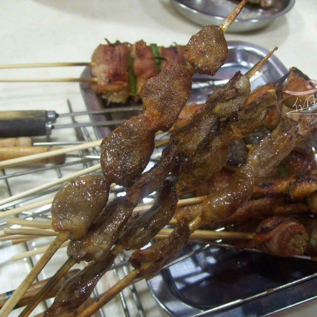 烤鸡心