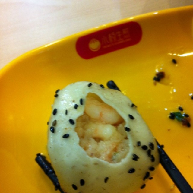 虾仁生煎