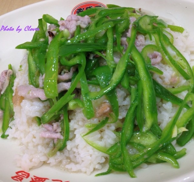 青椒肉丝饭