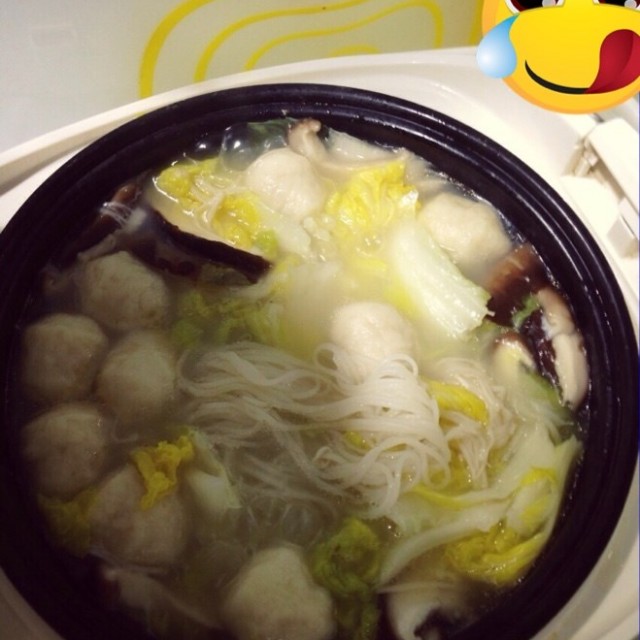 砂锅白菜丸子汤