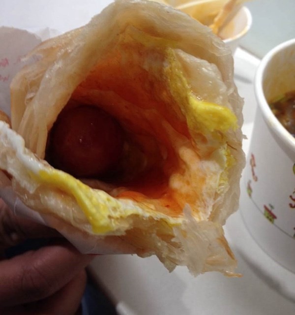香肠手抓饼