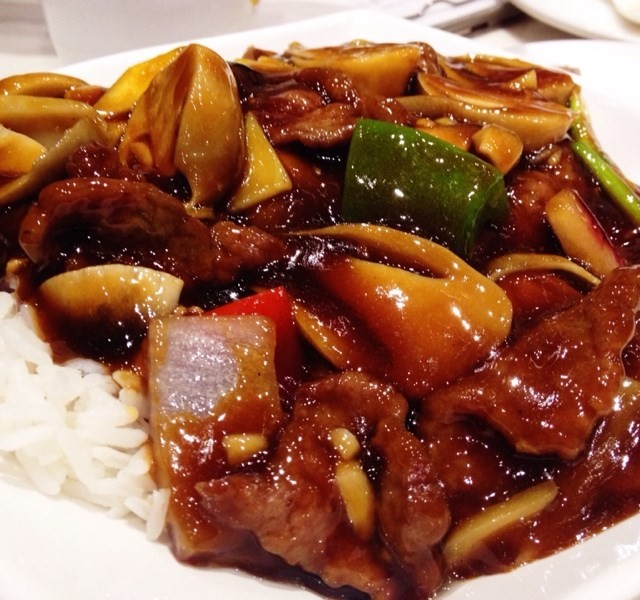 鲜菇牛肉饭
