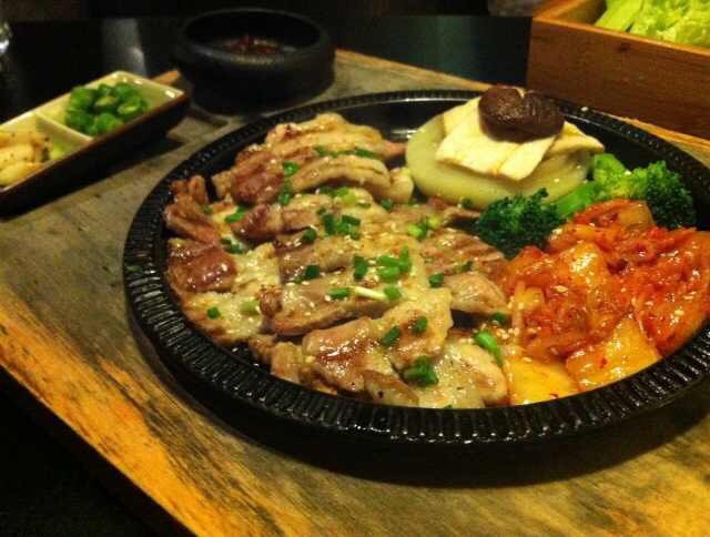 韩式铁板烤五花肉