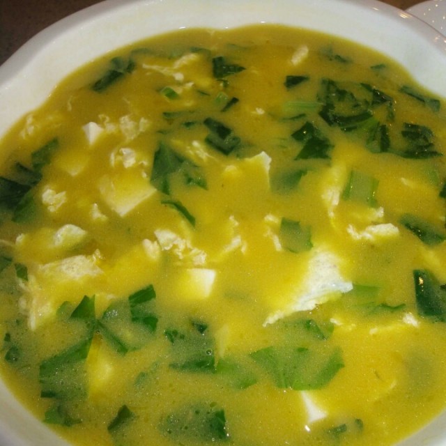 鸡蛋豆腐小白菜
