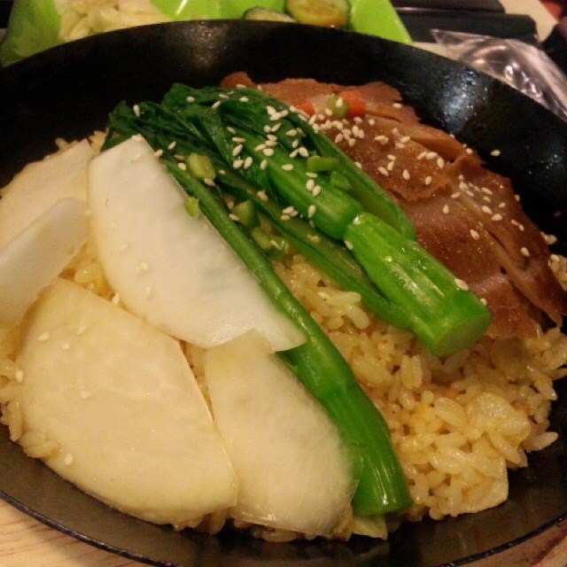 香锅猪颈肉饭