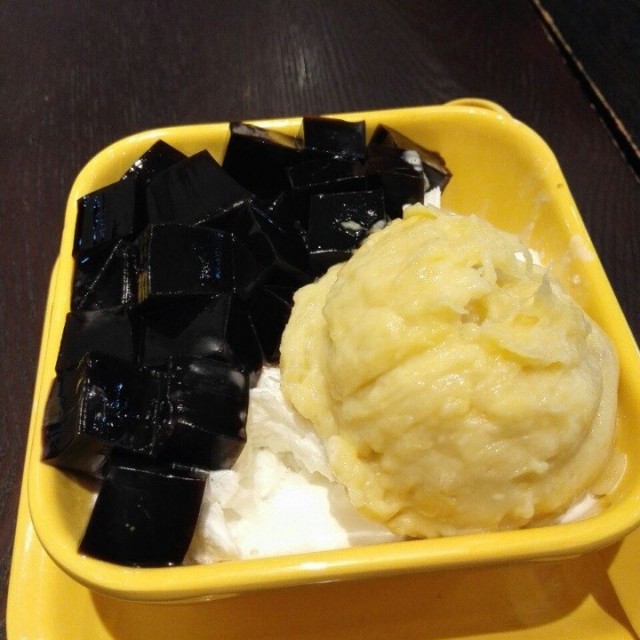 仙草榴莲雪糕