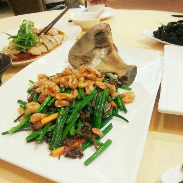河虾炒韭菜花