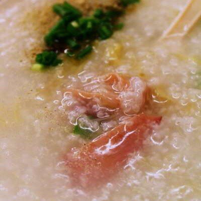 叉烧干贝粥