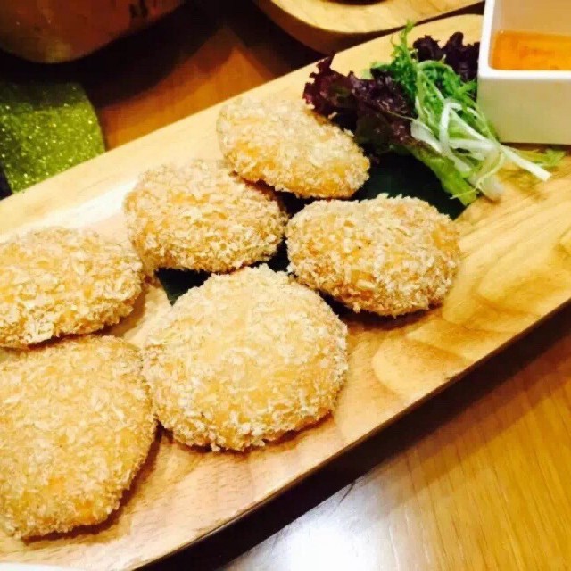 金钱虾饼