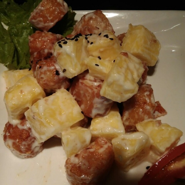 菠萝油条虾