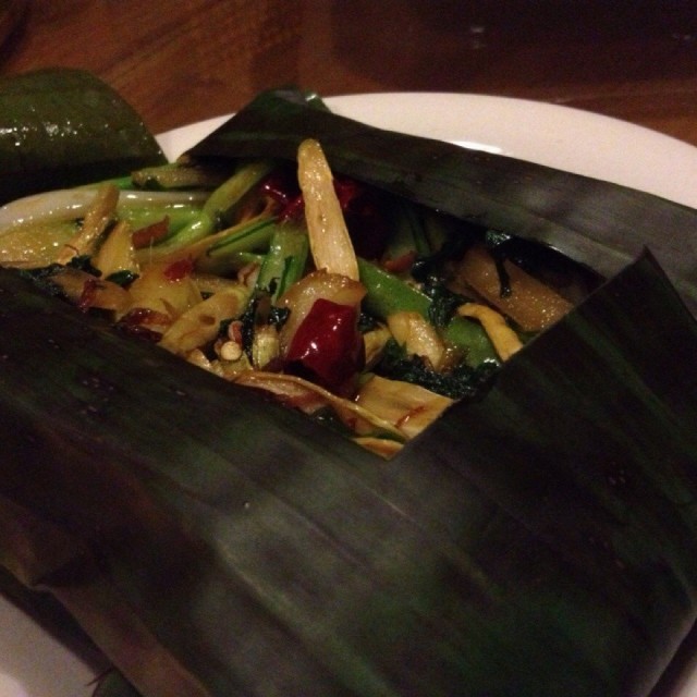 包烤甜笋野菜