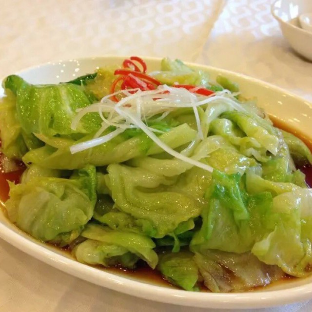 白灼西生菜