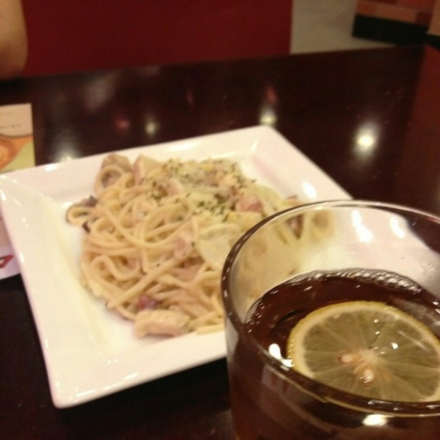 鸡肉培根意面
