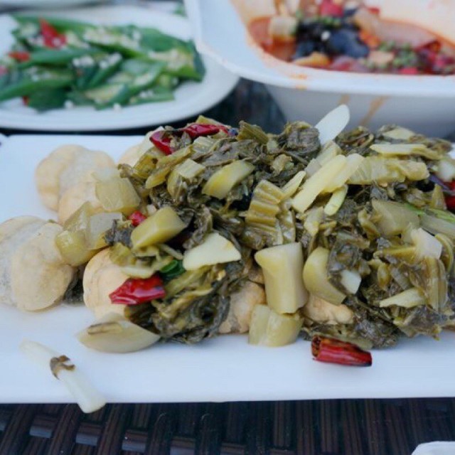 酸菜炒汤圆