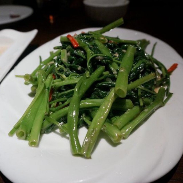 虾酱炒空心菜
