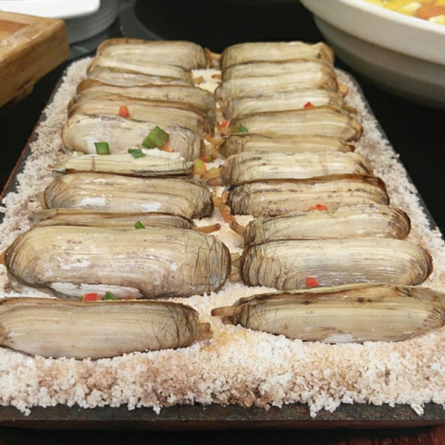 盐烤蛏子