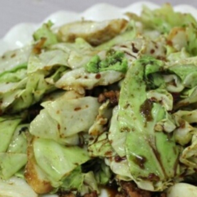 肉沫圆白菜