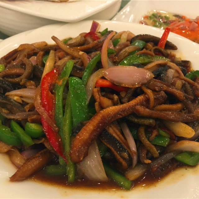 青椒炒鳝丝