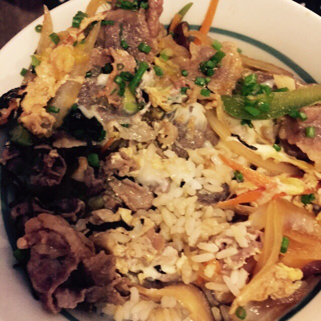 牛肉盖浇饭定食