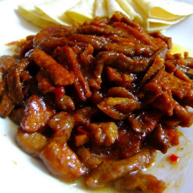京酱肉丝夹饼