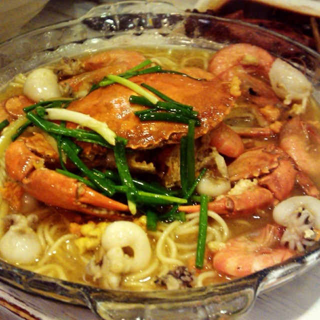 膏蟹拌面