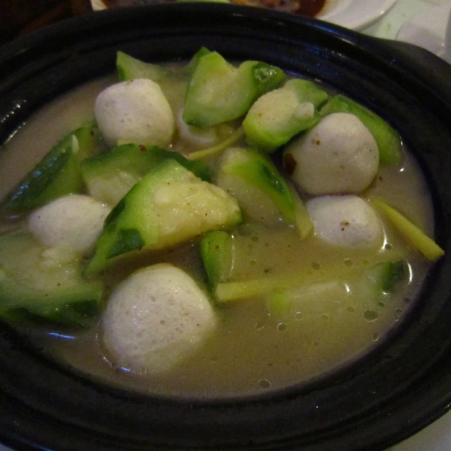 丝瓜烧鱼丸